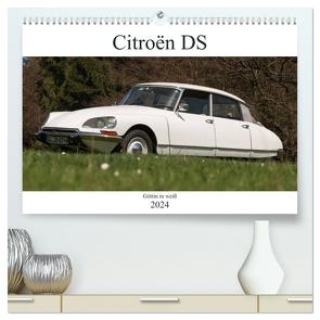 Citroën DS – Göttin in weiß (hochwertiger Premium Wandkalender 2024 DIN A2 quer), Kunstdruck in Hochglanz von Bölts,  Meike