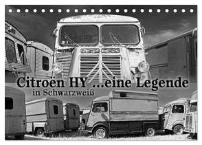Citroën HY eine Legende in Schwarzweiß (Tischkalender 2024 DIN A5 quer), CALVENDO Monatskalender von Laue,  Ingo