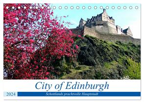 City of Edinburgh – Schottlands prachtvolle Hauptstadt (Tischkalender 2024 DIN A5 quer), CALVENDO Monatskalender von von Loewis of Menar,  Henning