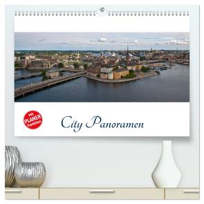 City – Panoramen (hochwertiger Premium Wandkalender 2024 DIN A2 quer), Kunstdruck in Hochglanz von Härlein,  Peter