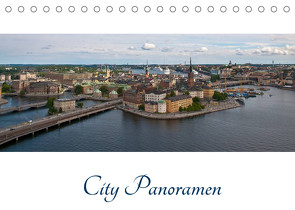 City – Panoramen (Tischkalender 2022 DIN A5 quer) von Härlein,  Peter