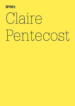 Claire Pentecost von Pentecost,  Claire