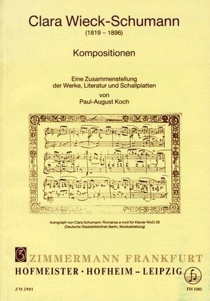 Clara-Wieck Schumann von Koch,  Paul A