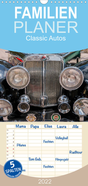 Classic Autos – Familienplaner hoch (Wandkalender 2022 , 21 cm x 45 cm, hoch) von Hilger,  Axel