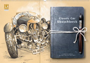Classic Car Sketchbook (Wandkalender 2020 DIN A2 quer) von Silver,  Marie