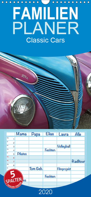 Classic Cars – Familienplaner hoch (Wandkalender 2020 , 21 cm x 45 cm, hoch) von Grosskopf,  Rainer