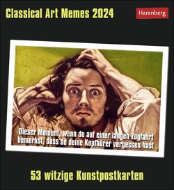 Classical Art Memes Postkartenkalender 2024 von Elena Merschhemke