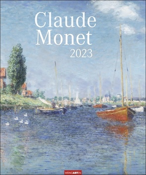 Claude Monet Kalender 2023. Kunstvoller Wandkalender mit impressionistischen Gemälden von atmosphärische Landschaften. Großer Kunst-Kalender 2023 XXL. 46×55 cm. Hochformat von Monet,  Claude, Weingarten