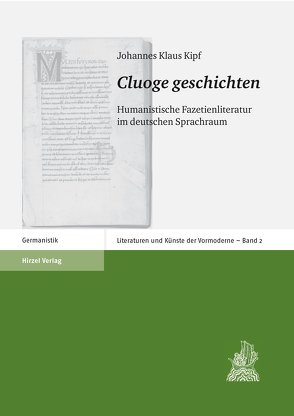 „Cluoge geschichten“ von Kipf,  Johannes Klaus