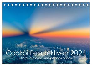 CockpitPerspektiven 2024 (Tischkalender 2024 DIN A5 quer), CALVENDO Monatskalender von Willems,  Josef