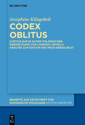 Codex oblitus von Klingebeil,  Josephine