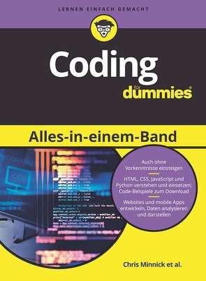 Coding Alles-in-einem-Band für Dummies von Abraham,  Nikhil, Burd,  Barry, Holland,  Eva, Massaron,  Luca, Minnick,  Chris, Mueller,  John Paul, Muhr,  Judith