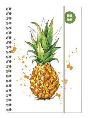Collegetimer A5 Woche Pineapple Ringbuch 2018/2019 von ALPHA EDITION