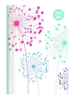 Collegetimer Blowballs 2023/2024 – Schüler-Kalender A5 (15×21 cm) – Pusteblume – Weekly – 224 Seiten – Terminplaner – Alpha Edition