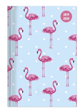 Collegetimer Flamingo 2019/2020 – Schülerkalender A5 (15 x 21) – Day By Day – 352 Seiten – Terminplaner – Notizbuch von ALPHA EDITION