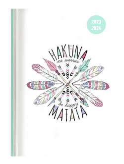 Collegetimer Hakuna Matata 2023/2024 – Schüler-Kalender A6 (10×15 cm) – Day By Day – 352 Seiten – Terminplaner – Notizbuch – Alpha Edition