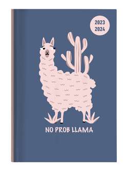 Collegetimer Llama 2023/2024 – Schüler-Kalender A6 (10×15 cm) – Lama – Day By Day – 352 Seiten – Terminplaner – Notizbuch – Alpha Edition