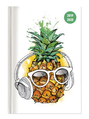 Collegetimer Pineapple 2019/2020 – Ananas – Schülerkalender A5 (15 x 21) – Day By Day – 352 Seiten – Terminplaner – Notizbuch von ALPHA EDITION