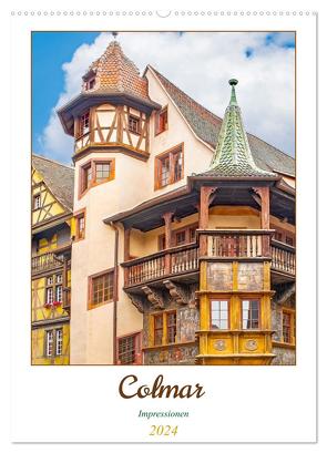 Colmar – Impressionen (Wandkalender 2024 DIN A2 hoch), CALVENDO Monatskalender von Schwarze,  Nina