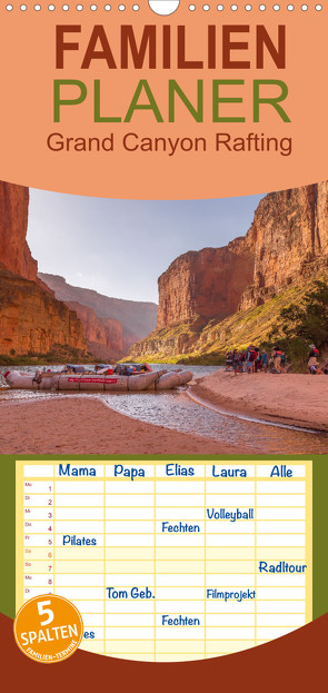 Familienplaner Colorado River Rafting im Grand Canyon (Wandkalender 2022 , 21 cm x 45 cm, hoch) von Lieder Brittasiehtdiewelt,  Britta