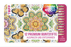 Colorful World Designdose mit 12 Buntstiften von frechverlag, Pitz,  Natascha