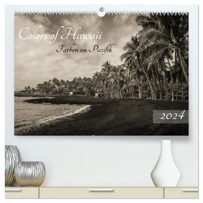Colors of Hawaii – Farben im Pazifik (hochwertiger Premium Wandkalender 2024 DIN A2 quer), Kunstdruck in Hochglanz von Krauss - www.lavaflow.de,  Florian