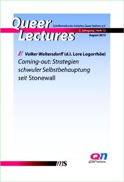 Coming-out: Strategien schwuler Selbstbehauptung seit Stonewall von Feddersen,  Jan, Woltersdorff,  Volker