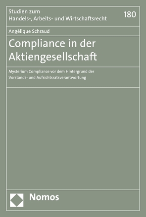 Compliance in der Aktiengesellschaft von Schraud,  Angélique