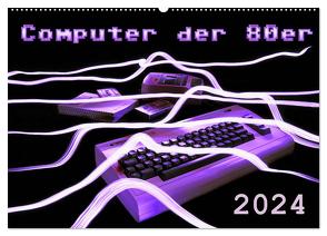 Computer der 80er (Wandkalender 2024 DIN A2 quer), CALVENDO Monatskalender von Silberstein,  Reiner
