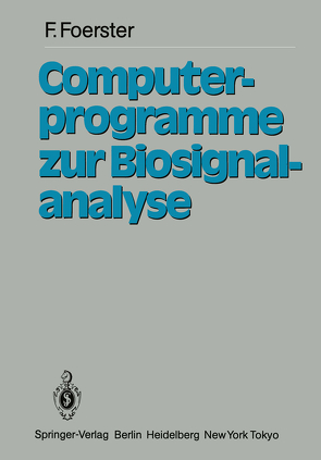 Computerprogramme zur Biosignalanalyse von Förster,  F.
