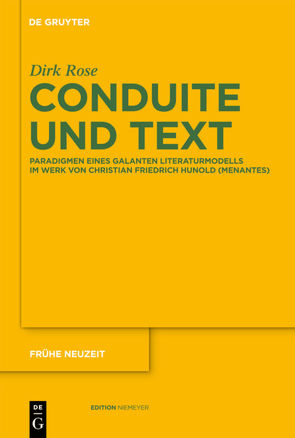 Conduite und Text von Röse,  Dirk