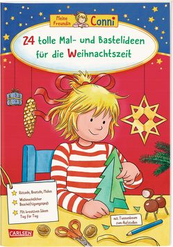 Conni Gelbe Reihe (Beschäftigungsbuch): 24 tolle Mal- und Bastelideen für die Weihnachtszeit von Sörensen,  Hanna, Velte,  Ulrich