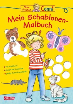 Conni Gelbe Reihe (Beschäftigungsbuch): Mein Schablonen-Malbuch von Sörensen,  Hanna, Velte,  Ulrich