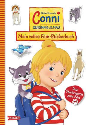 Conni Gelbe Reihe (Beschäftigungsbuch): Meine Freundin Conni – Geheimnis um Kater Mau. Mein tolles Film-Stickerbuch von Speer,  Larissa, Velte,  Ulrich