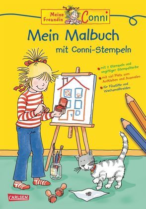 Conni Gelbe Reihe: Mein Malbuch – mit Stempeln von Sörensen,  Hanna, Velte,  Ulrich