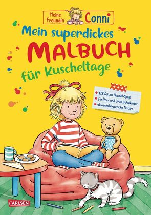 Conni Gelbe Reihe (Beschäftigungsbuch): Mein superdickes Malbuch für Kuscheltage von Sörensen,  Hanna, Velte,  Ulrich