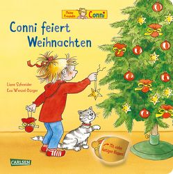 Conni-Pappbilderbuch: Conni feiert Weihnachten (mit Klappen) von Schneider,  Liane, Wenzel-Bürger,  Eva