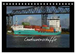 Containerschiffe (Tischkalender 2024 DIN A5 quer), CALVENDO Monatskalender von Thede,  Peter