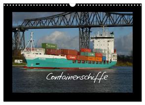 Containerschiffe (Wandkalender 2024 DIN A3 quer), CALVENDO Monatskalender von Thede,  Peter