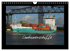 Containerschiffe (Wandkalender 2024 DIN A4 quer), CALVENDO Monatskalender von Thede,  Peter