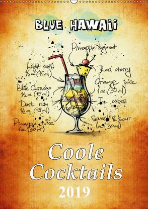 Coole Cocktails (Wandkalender 2019 DIN A2 hoch) von Roder,  Peter