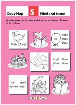 CopyMap 5: Fließend Lesen. Lesetraining zur Schulung des automatisierten Lesens von Gerwalin,  Vera, Lingoplay GmbH & Co. KG