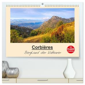 Corbieres – Bergland der Katharer (hochwertiger Premium Wandkalender 2024 DIN A2 quer), Kunstdruck in Hochglanz von LianeM,  LianeM