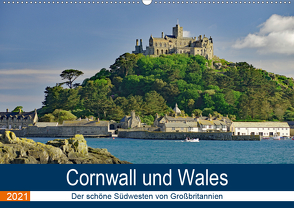 Cornwall und Wales (Wandkalender 2021 DIN A2 quer) von Pantke,  Reinhard