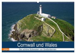 Cornwall und Wales (Wandkalender 2024 DIN A2 quer), CALVENDO Monatskalender von Pantke,  Reinhard