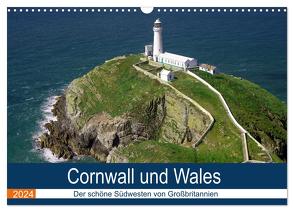 Cornwall und Wales (Wandkalender 2024 DIN A3 quer), CALVENDO Monatskalender von Pantke,  Reinhard