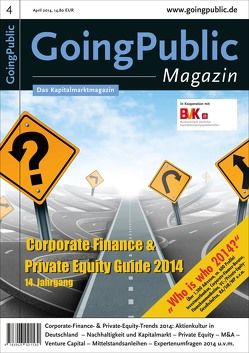 Corporate Finance & Private Equity Guide 2014 von GoingPublic Media AG