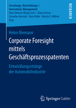 Corporate Foresight mittels Geschäftsprozesspatenten von Niemann,  Helen