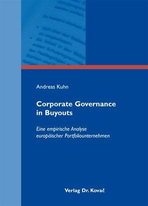 Corporate Governance in Buyouts von Kuhn,  Andreas