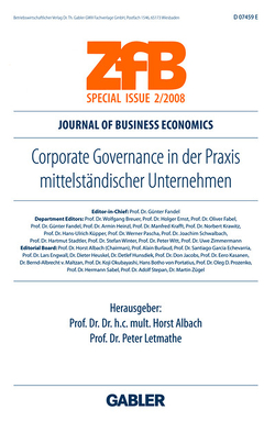 Corporate Governance in der Praxis mittelständischer Unternehmen von Albach,  Horst, Letmathe,  Peter